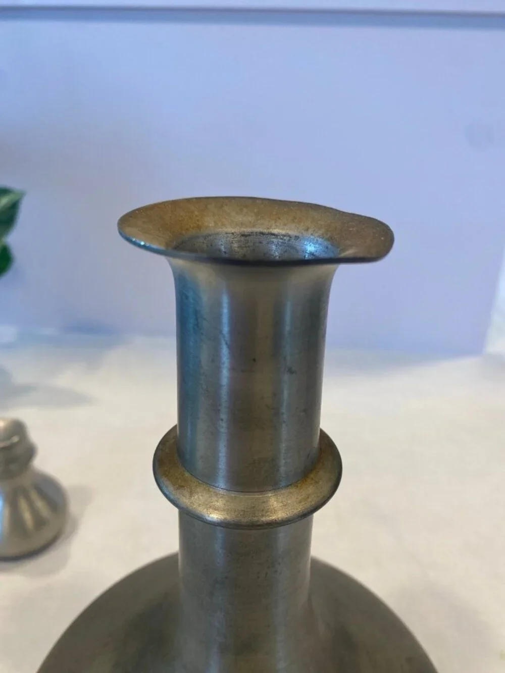 Vintage Leonard English Pewter Decanter Carafe with Stopper